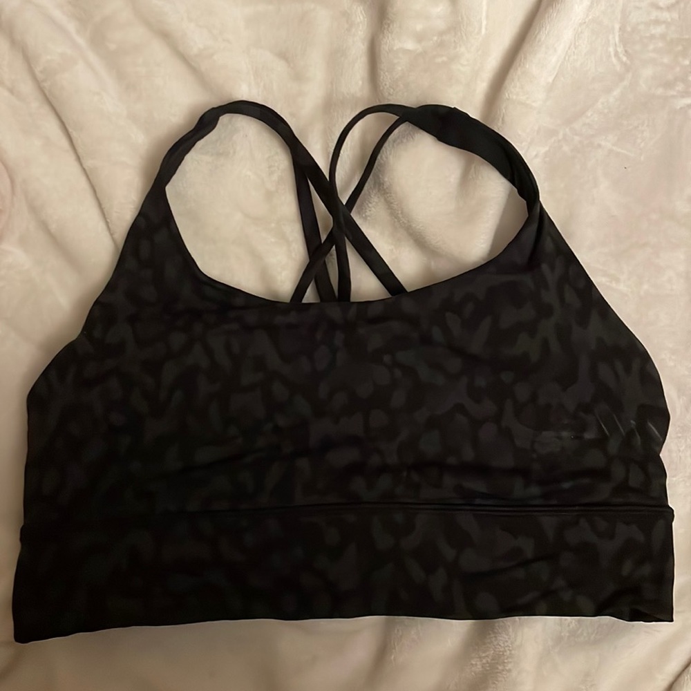 Lululemon Sports Bra Size 10 Black